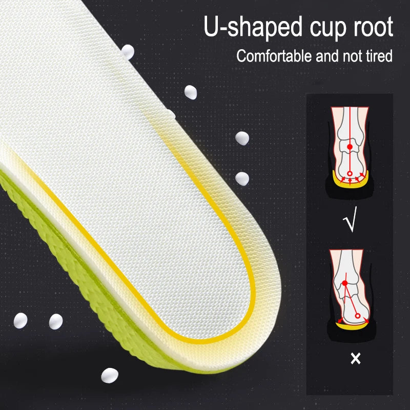 Height Increase Insole Shock Absorbant Breathable Memory Foam Full Palm Insole Soft And Not Deformed Height Shoe Pads - Free Item Weekend (50% off).