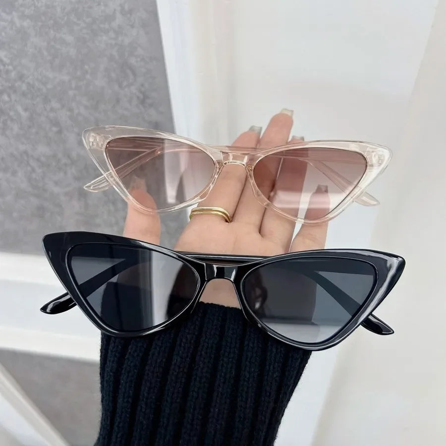 Designer Cat Eye Sunglasses Women Men Vintage Brand Sun Glasses Female Male Small Frame Mirror Retro Oculos De Sol