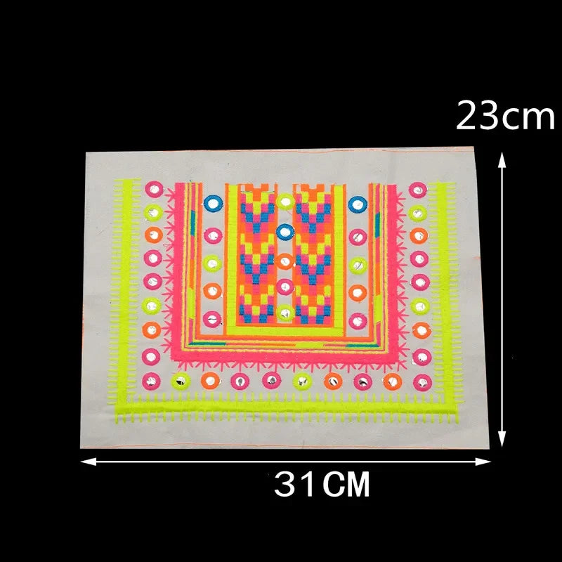 1pcs Embroidered Patches for Clothing Sewing on Appliques Dress Decor