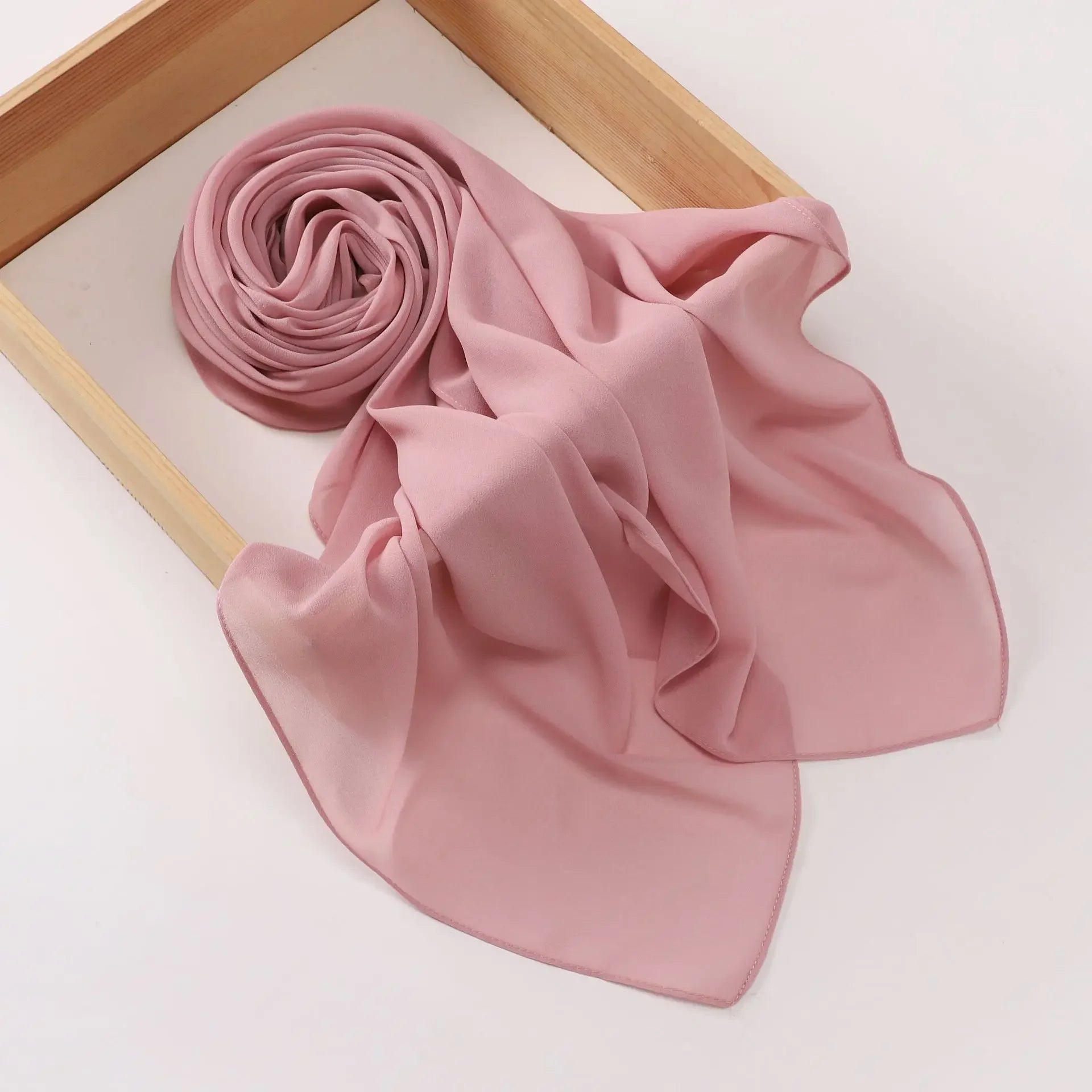 110*110CM Square Chiffon Hijab Solid Color Headscarf for Women Muslim Shawls Head Wrap Bandanas Headband Kerchief Turbante Mujer