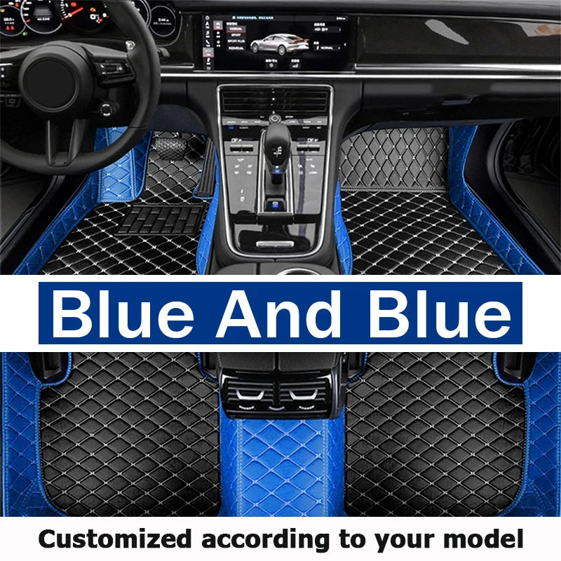 Custom Automotive Car Floor Mats For Mercedes W124 1985 1986 1987 1988 1989 Auto Luxury Leather Men Women Car Mats Full Coverage