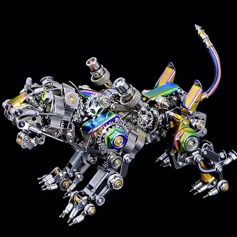 700pcs+ Bengal Tiger  3D Mechanical Metal Assembly Model Kits DIY Mechanical Puzzle Animal Toys For Children Adults