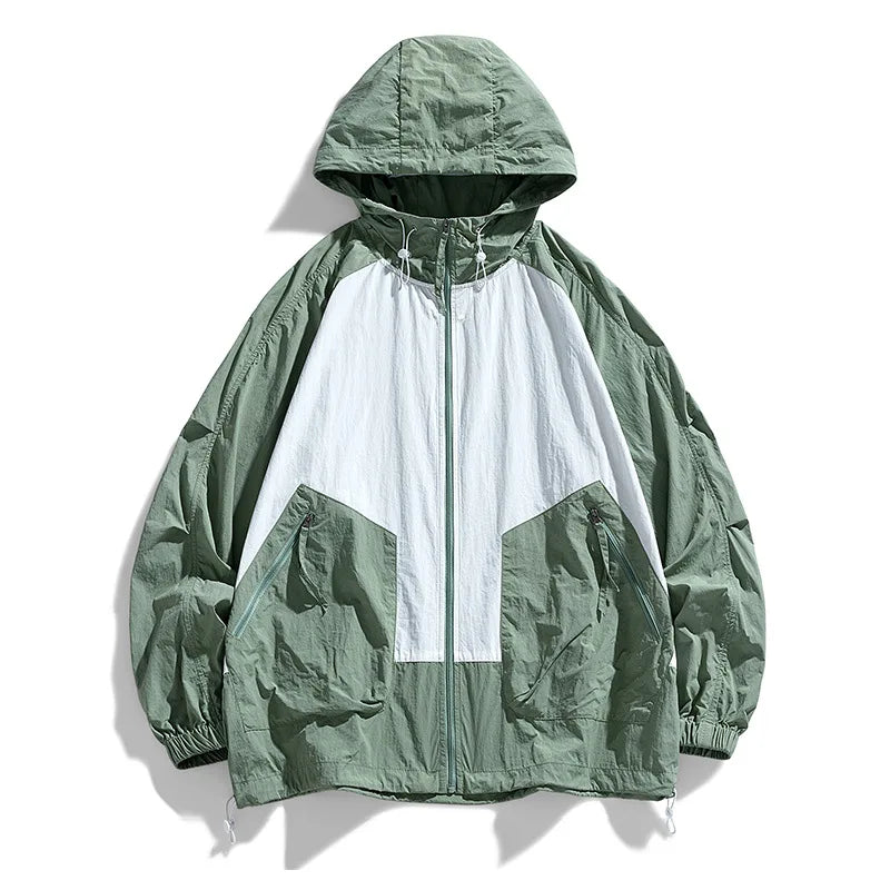 Summer Men's Skin Coats Ice Silk Sun Protection Clothing Lightweight Breathable Outdoor Anti-ultraviolet Windbreaker Jacket