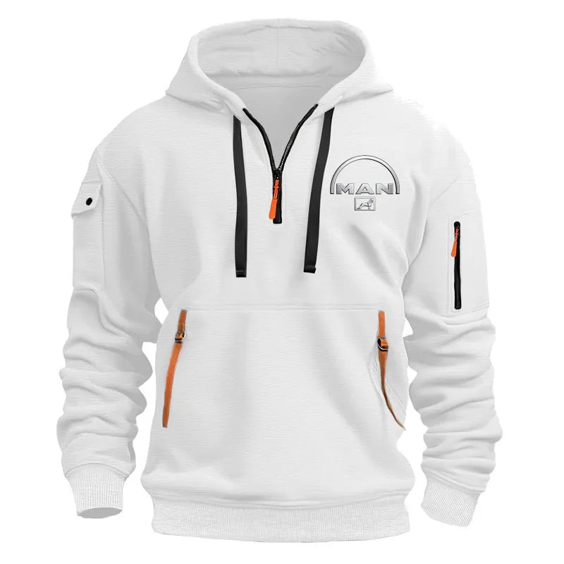 Half zipper Men's Hoodie Sweatshirts Printing New Spring Pullover Sports Top Male Hip-hop street oversized hoodies