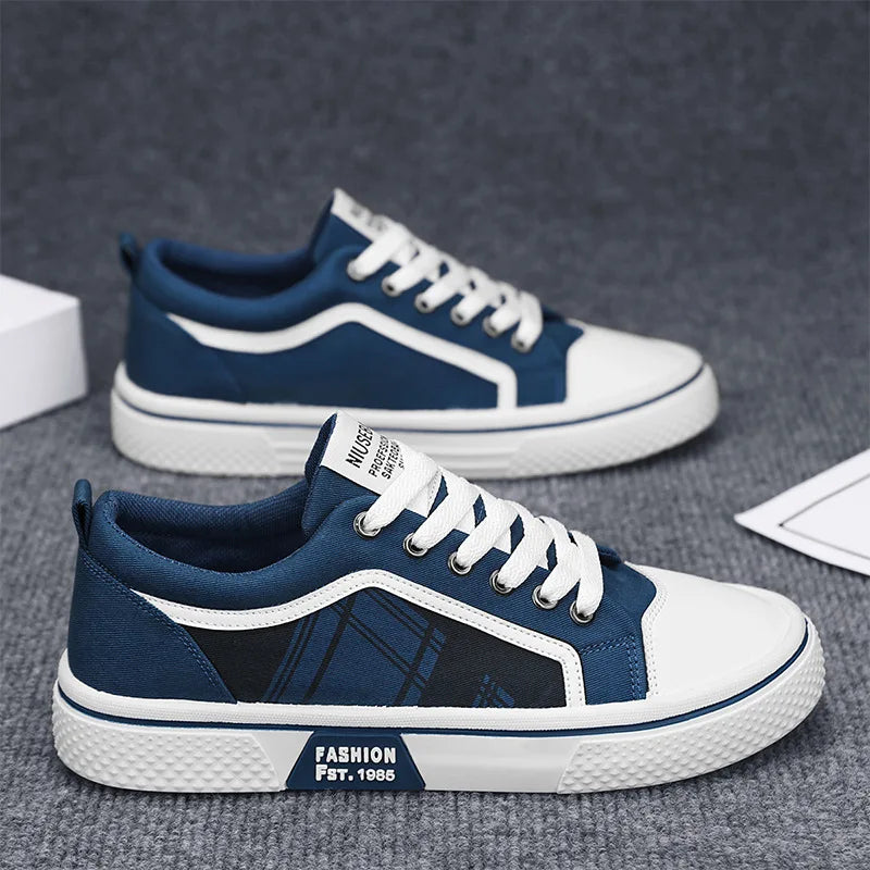 Men's Low-Top Canvas Shoes Spring Summer Breathable Casual Student Fashion Versatile Summer Leisure Board Shoes