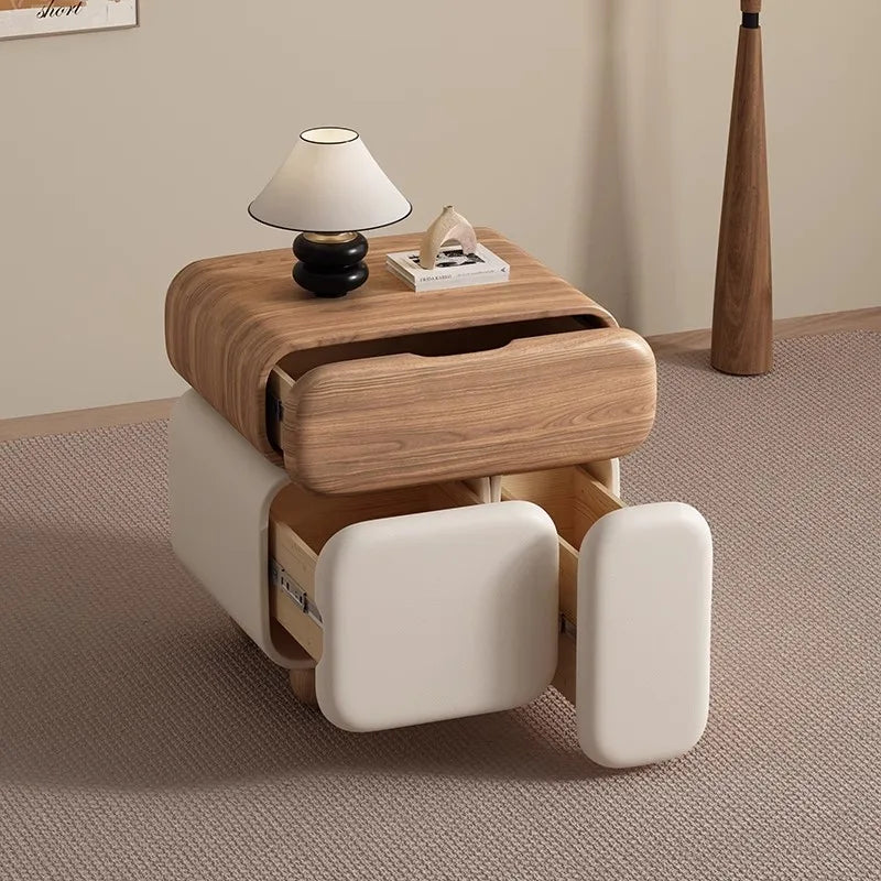 Bedside Cabinet - Simple And Modern Solid Wood Bedside Storage Cabinet - Small Bedside Cabinet For The Bedroom