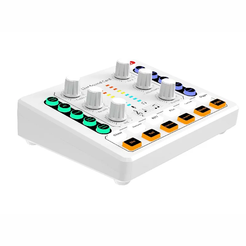 ELECT-M8 Live Sound Card Wireless Bluetooth Audio Mixer Podcast Equipment With Microphone For Podcast Streaming