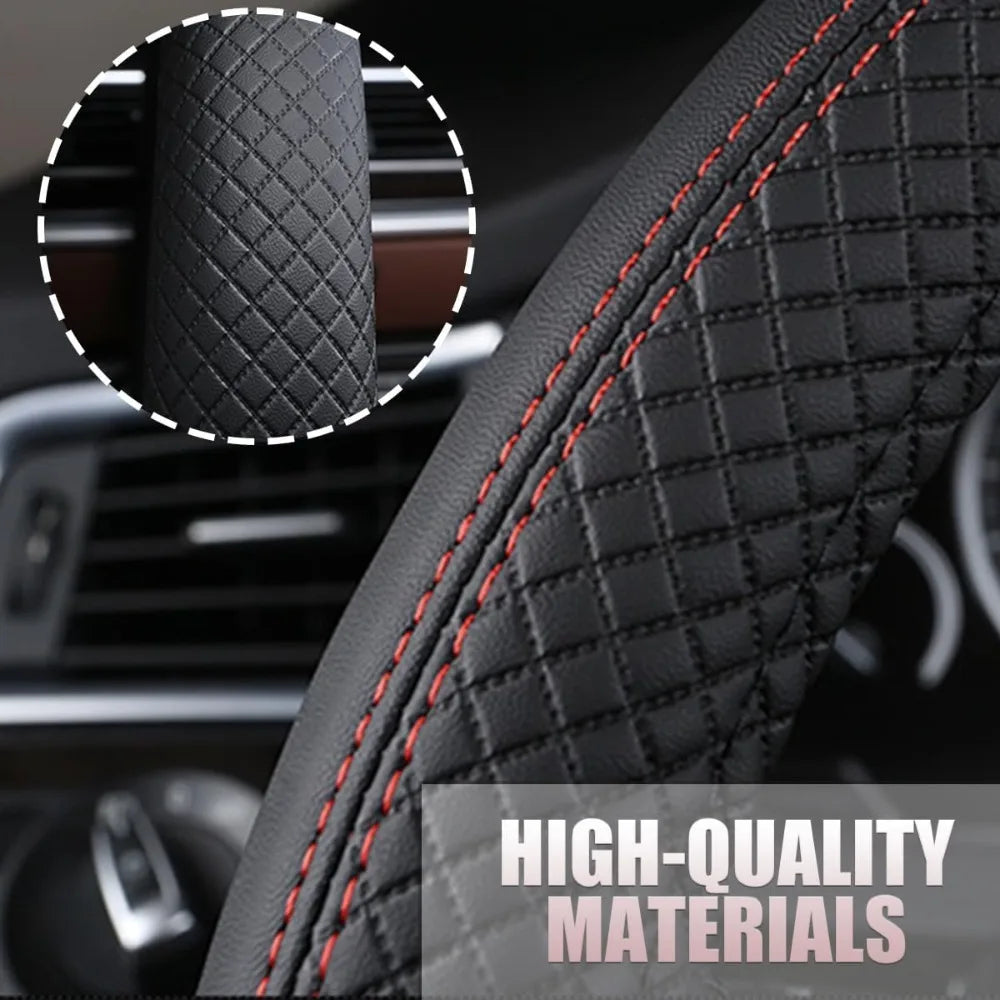 Car Steering Wheel Cover Anti Slip Breathable Ultra Thin All Season Use Essential Automotive Interior Accessories