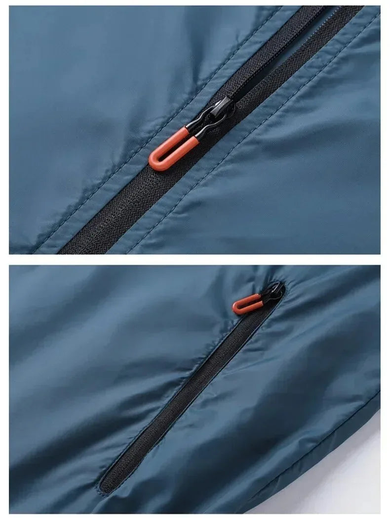 Summer Thin Sunscreen Coats Men's Breathable Sports Waterproof Jacket Men UV Protection Jackets Outdoor Fishing Skin Clothing