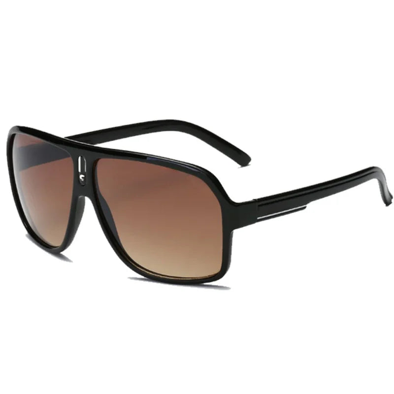 Men's Vintage-Inspired Fashion Fashion Glasses with Large Curved Frames - Perfect for Parties