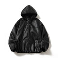 Leather Jacket Men Baggy Vintage Hip Hop Leather Coat Man Casual Autumn Winter Warm Moto Motorcycle Jacket High Street Black