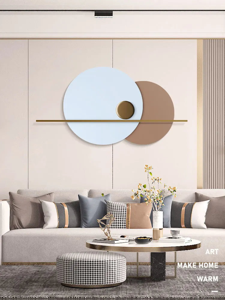 Modern simple wall decoration, living room decoration luminous bedroom wall