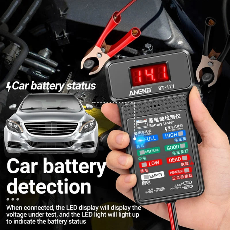 ANENG BT-171 12V Automotive Battery Tester Tools Diagnostic Tools Battery Analyzer (1 Pcs)