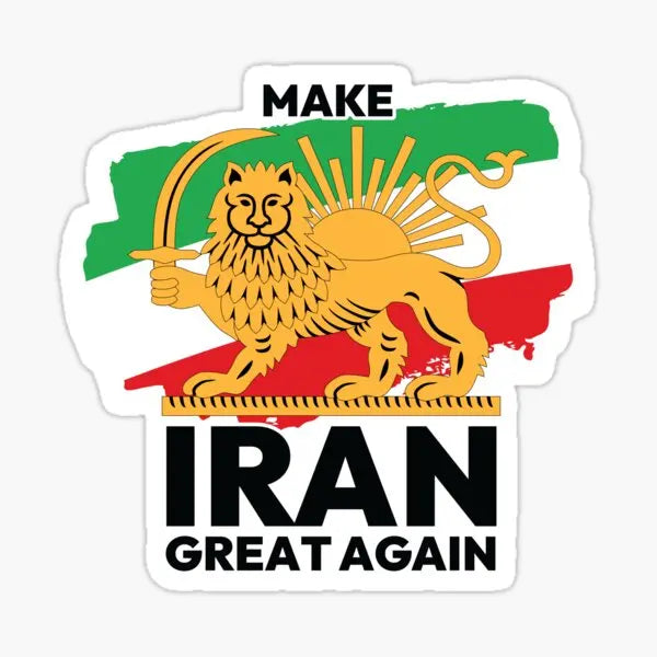 IRAN Islamic Republic Iranian Map-Flag Persia Persian Vinyl Bumper Sticker Decal