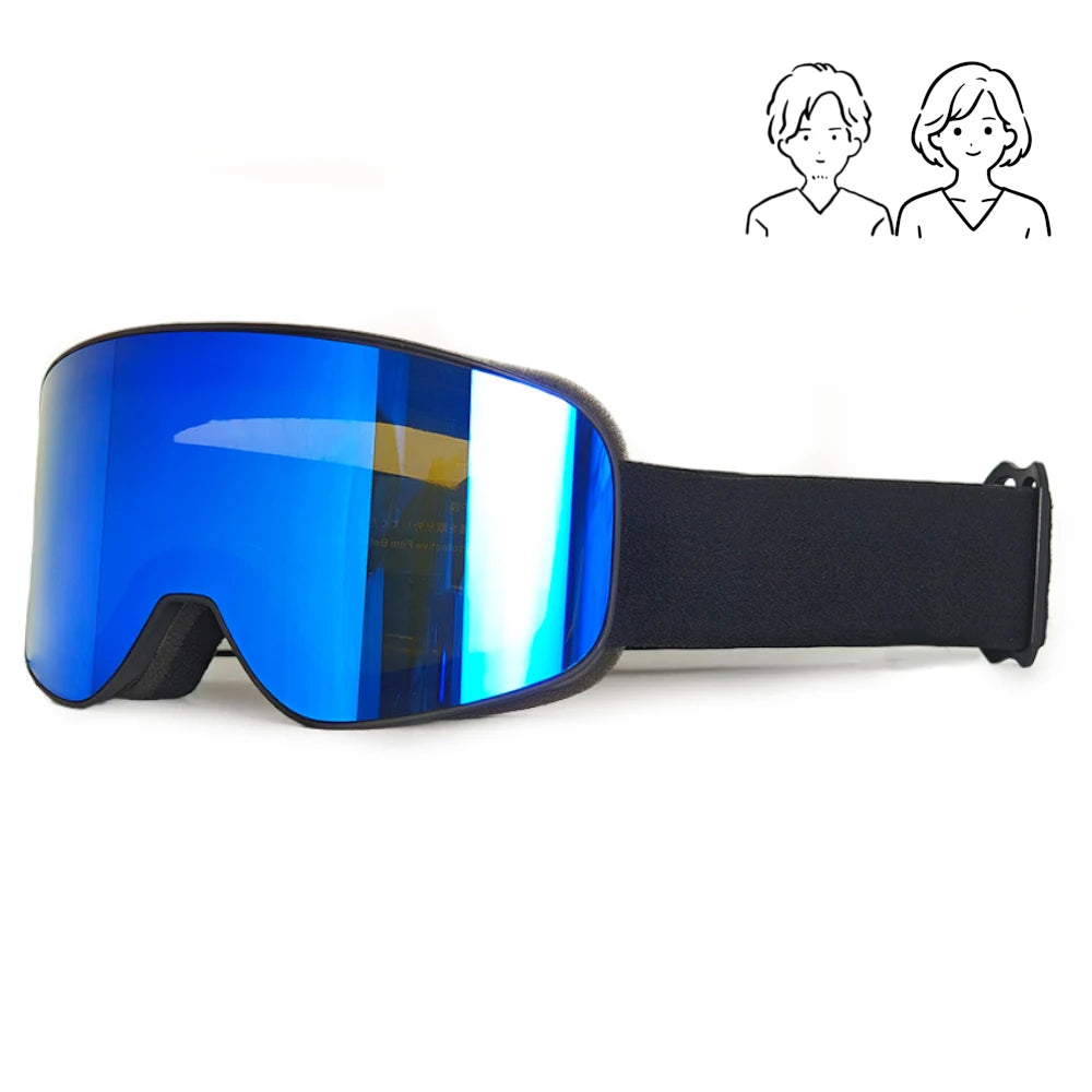 Fashion Adult Ski Goggles HD Lenses Skiing Glasses All Day Wear Snow Mountain Sports Snowmobile Snowboard Accessories
