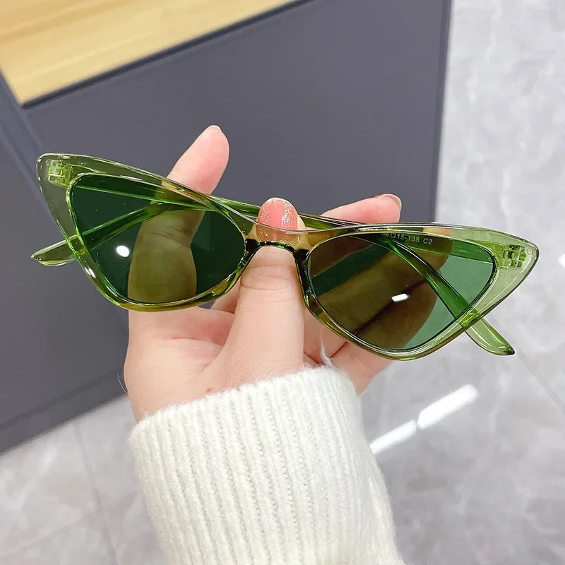 Womens Trendy Cat Eye Sunglasses Men Outdoor Retro Fashion Sun Glasses Goggles Unisex Resin UV400 Protection Sports Sun Shades