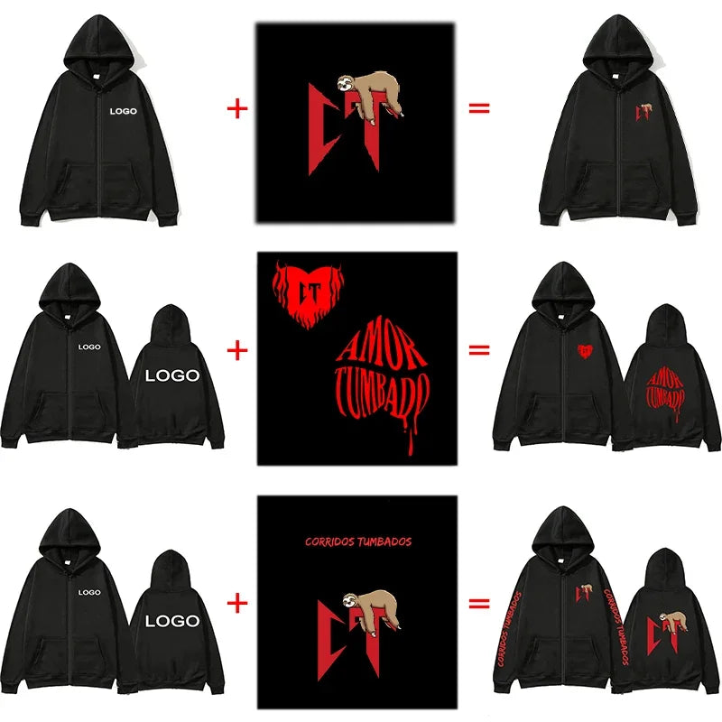 Free Addition of Logo for Men's and Women's Customized Hoodies, with the Option to Print Photos and Logos of Your Design as High