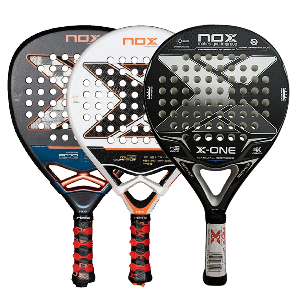 Nox 3K 12K 18K Tennis Paddle Racket,Portable Bag Included,Perfect Gift for Christmas Birthday Holidays,Professional Skill Level