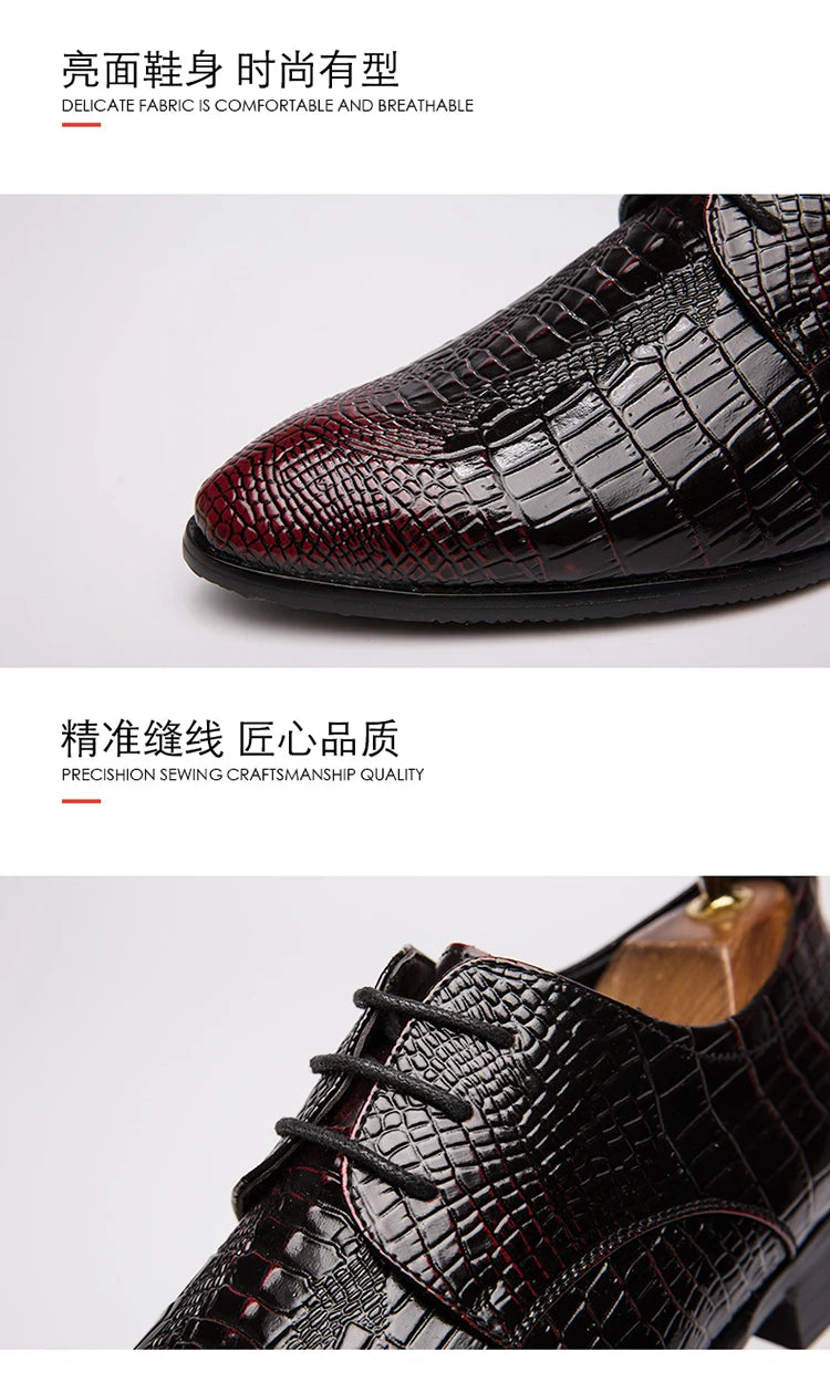 Men's Dress Shoes Classic Wedding Casual Business Shoes For Men Trend Party Social Office Leather Shoes Male