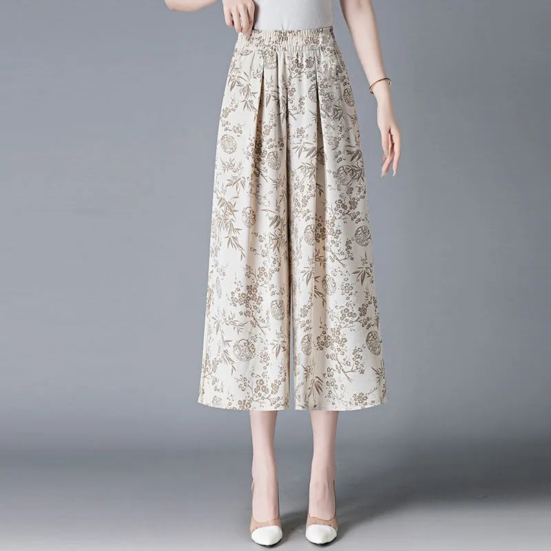 Chinese Style Women's Pants Chic And Elegant New In All Medium Original Clothing Trends 2025 Elastic 90s G Fluid Female Trousers
