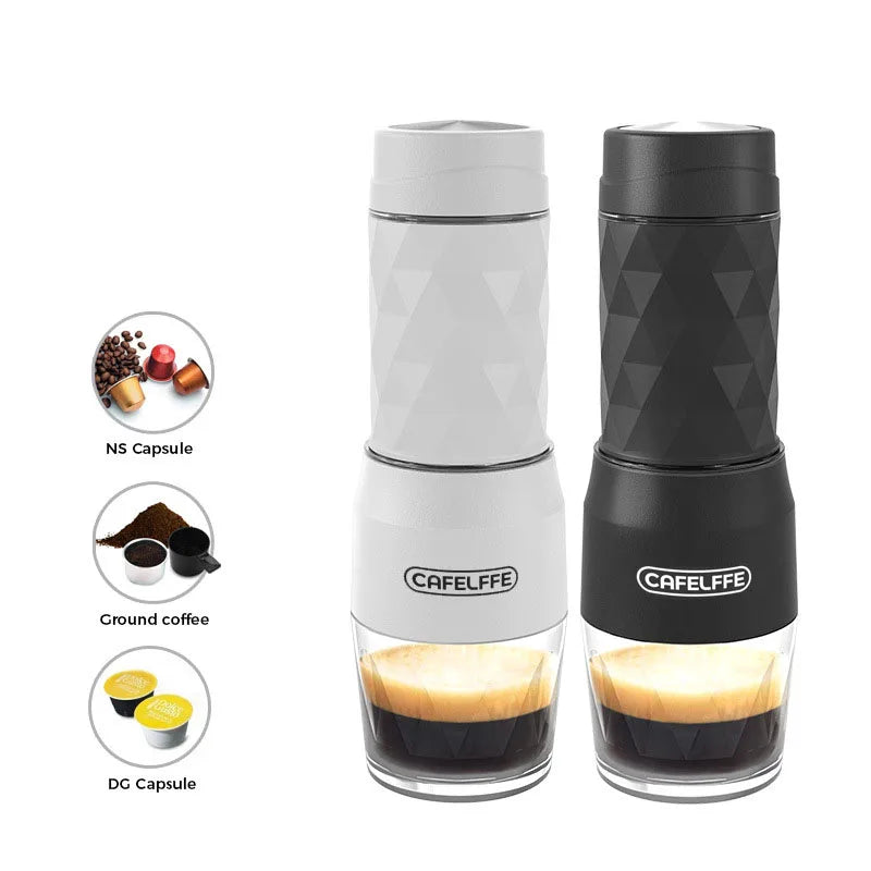 Portable fully automatic Italian espresso capsule coffee machine