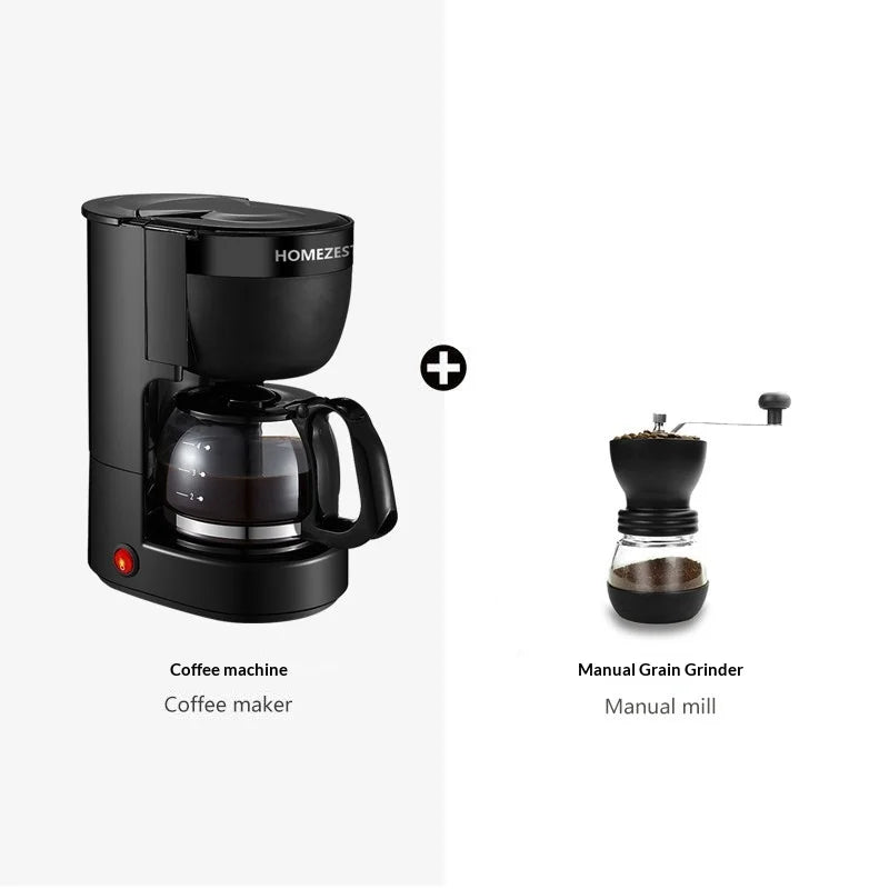 Automatic Espresso Coffee Maker Bean Grinder Milk Frother Fast Heat Compact Home Office Programmable Coffee Makers Black