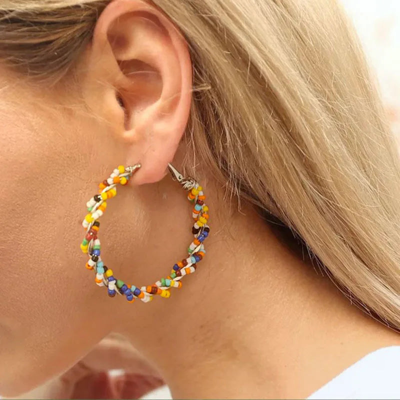 Indian Tribe Statement Dangle Earrings For Women Female Jewelry Vintage Ethnic Metal Drop Earrings Long Earring Accessories