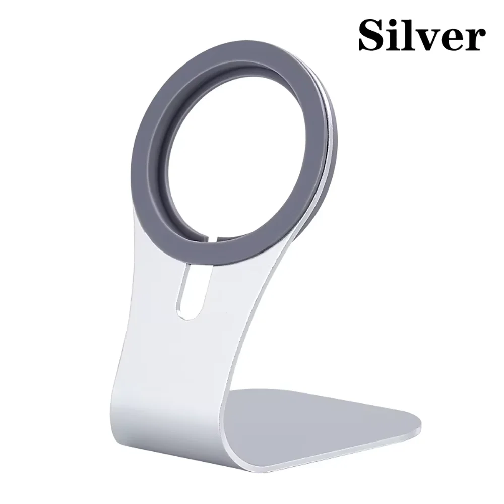 Aluminum Alloy Mobile Phone Desktop Stand Magsafe Cell Phone Magnetic Stand For IPhone 17 16 15 pro Series Fast Charging Stand - Free Item