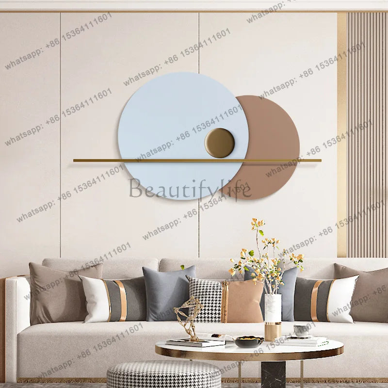 Modern simple wall decoration, living room decoration luminous bedroom wall