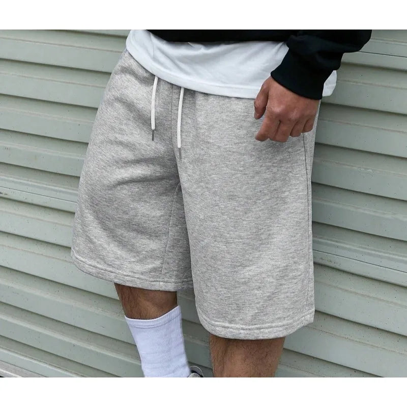 Men's Solid Color Fashionable Shorts, Suitable for Summer Wear, Y2K Sports Street Style Clothing