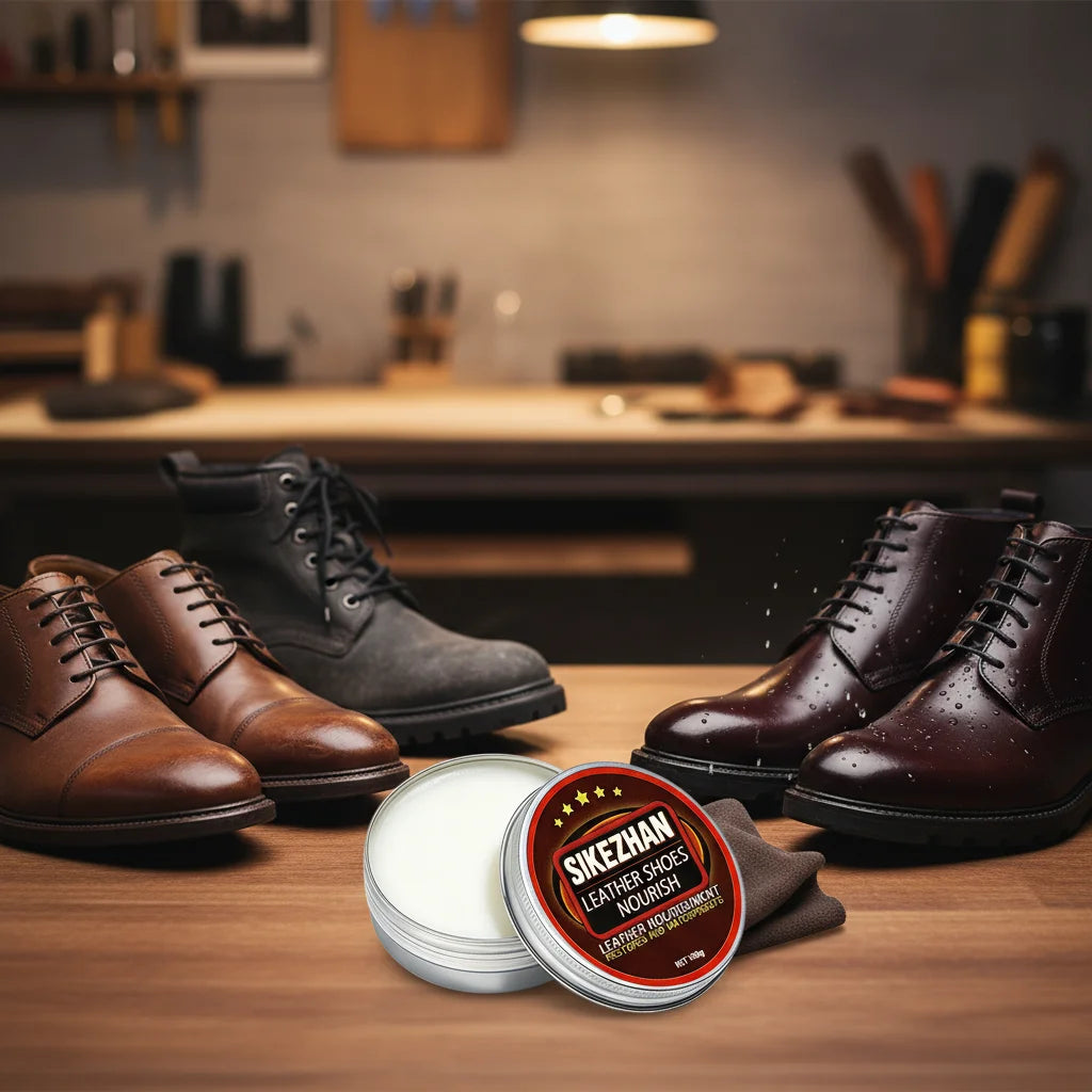 Professional Shoe Cream Leather Conditioner&Polish - Waterproof,Restores Shine,Prevents Cracking for Shoes Boots Bags - Free Item Weekend (50% off).