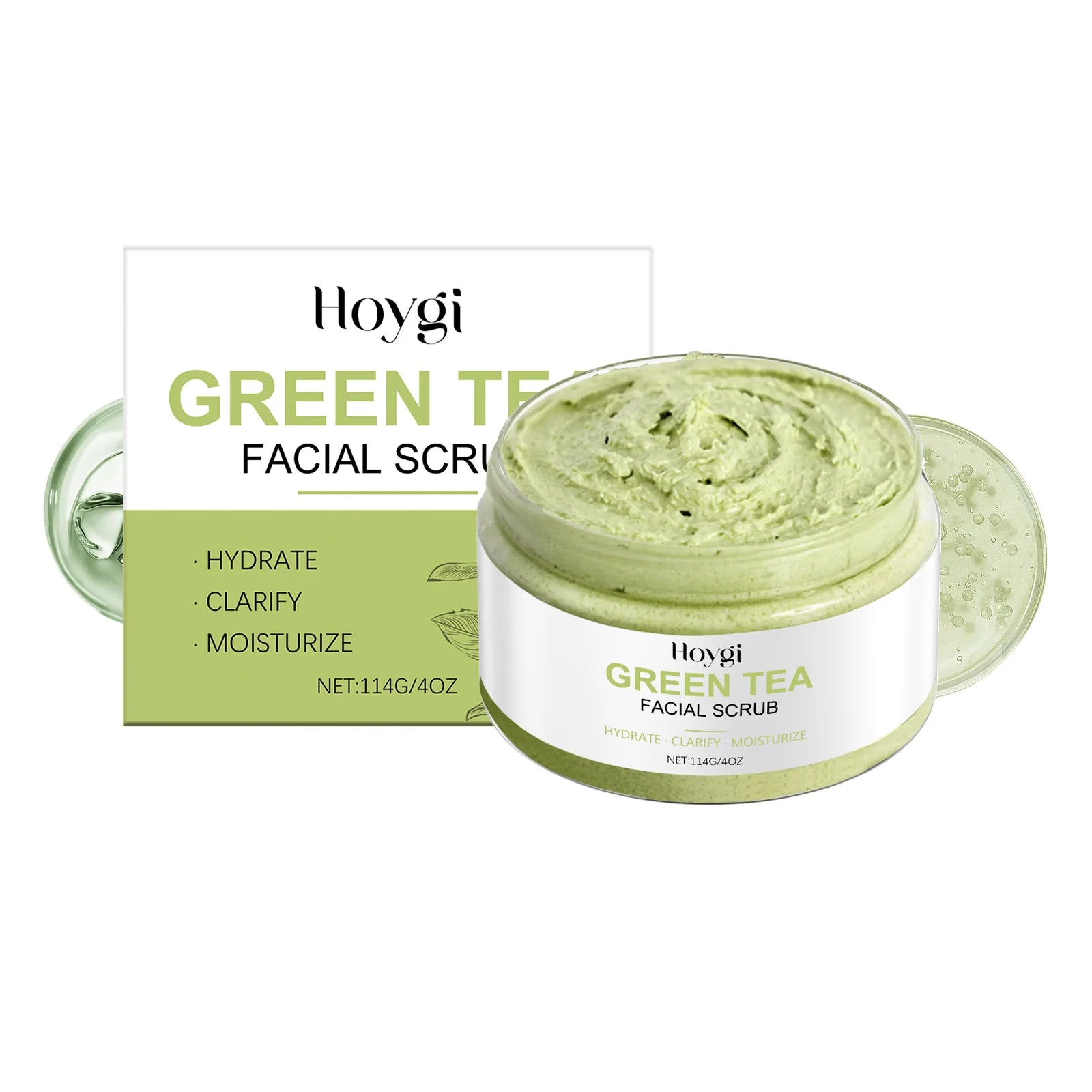 Green Tea Facial Scrub: Cleanses Pores Moisturizes Gently Exfoliates Enhances Skin Radiance, And Deeply Nourishes Facial Skin
