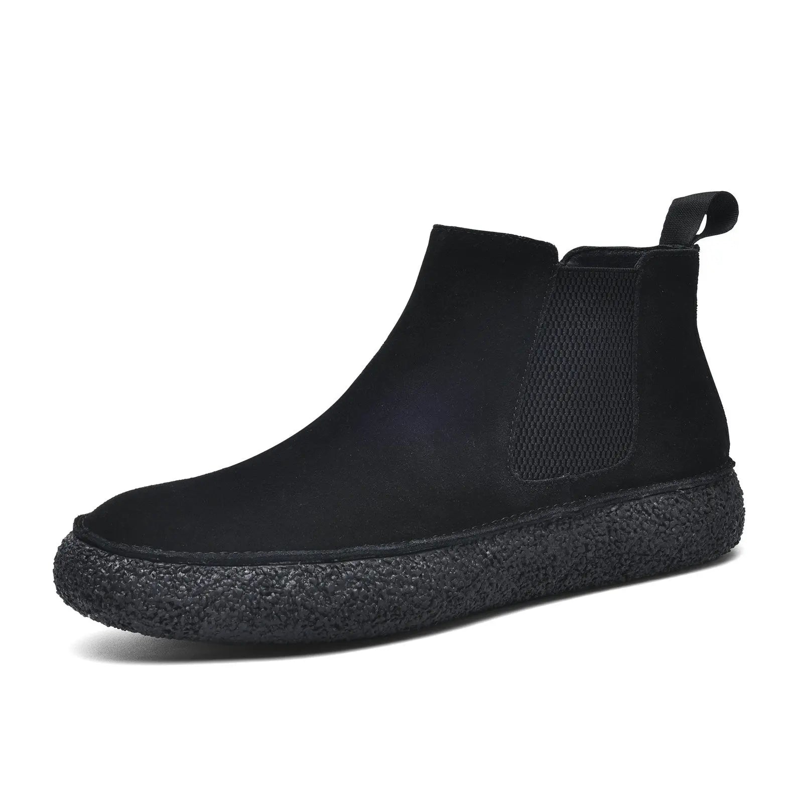 British Men Cow Suede Genuine Leather Casual Shoes Autumn New Comfortable Solid Flat Driving Shoes Man Ankle Boots Oxfords Shoes