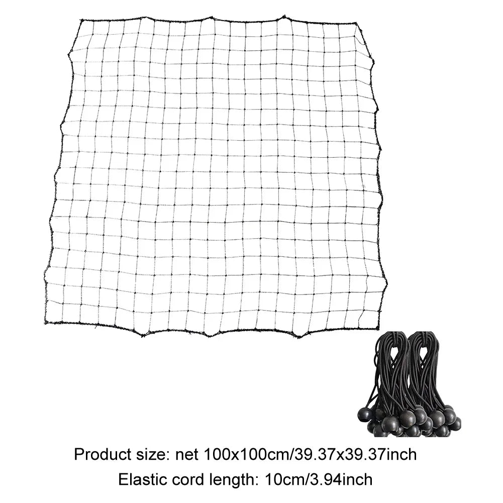 Soccer Rebounder Net with 20 Elastic Ropes Kickback Football Practice Net Target Goal Net Training Aid for Kids Teens