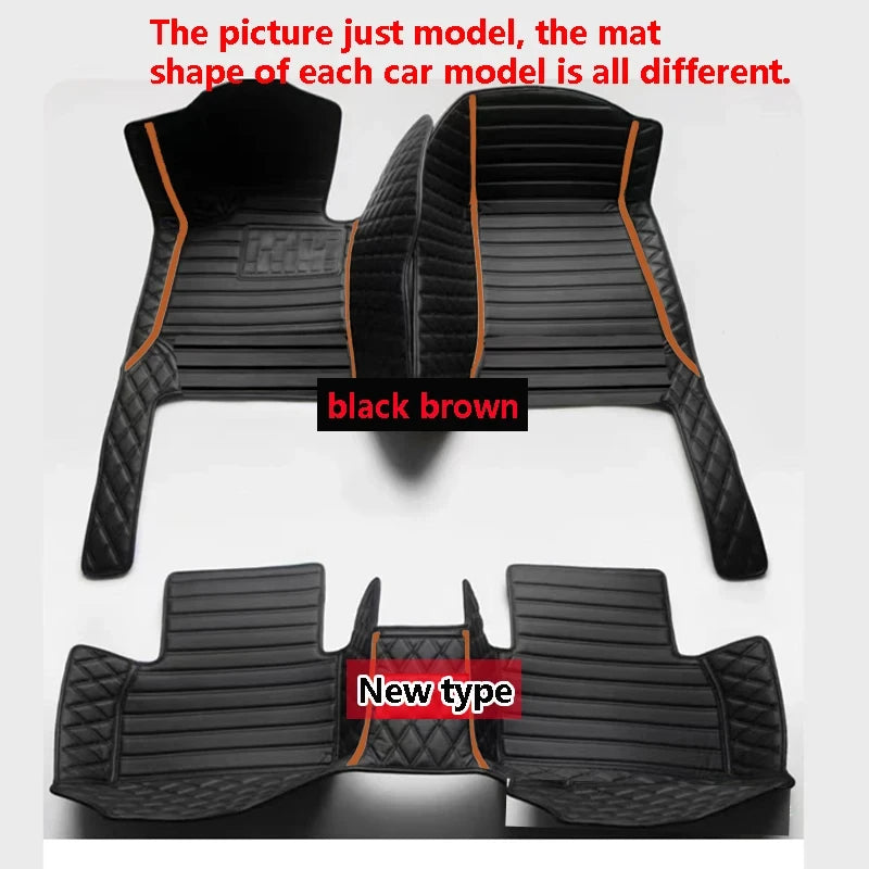Car Mats For SEAT Cupra Ateca KH7 2016~2022 Auto Floor Rugs Protective Pad Carpets Leather Mat Interior Parts Car Accessories