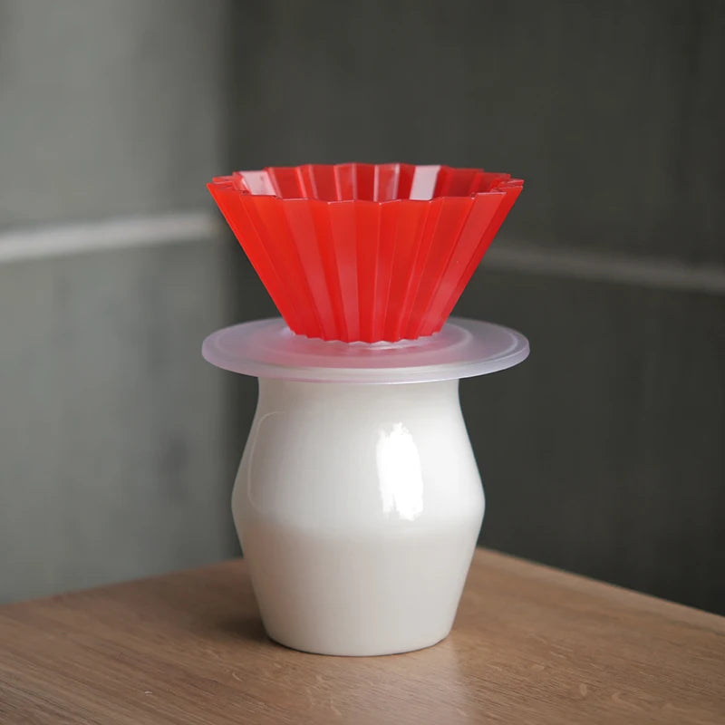 Designed Hand-Poured Ceramic Coffee Tasting Cup Sensory Flavor Sharing Coffee Filter Cup Set American Style Freshness