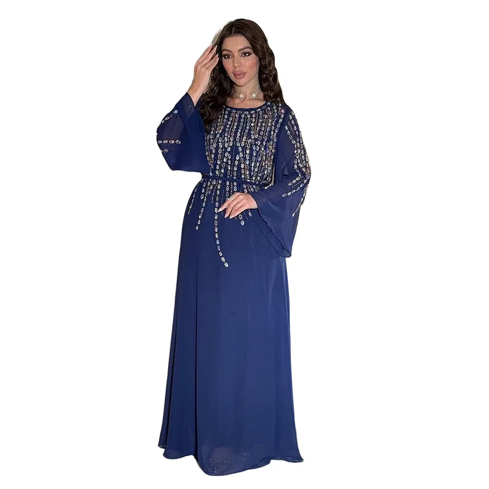African Dresses For Women Muslim Fashion Abayas Boubou Dashiki Ankara Outfits Evening Gown Dubai Kaftan Abaya Robe Marocaine
