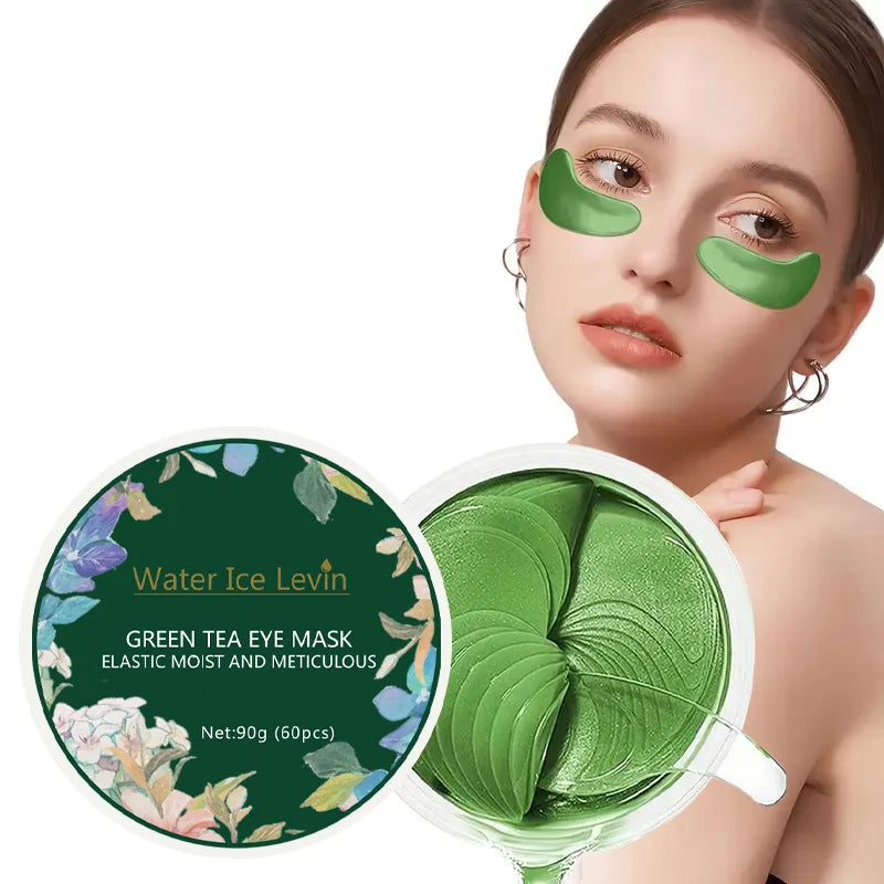 Green Tea Eye Mask, Powerful and Moisturizing, Delicate and Tightens the Skin Around the Eyes, Glossy Skin, Softer Skin, Say Goodbye to Dryness and Dullness, as a Gift