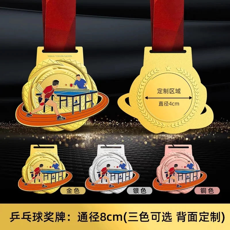 Customized MEDALS for marathon games, gold MEDALS for basketball, football, volleyball, tennis and badminton