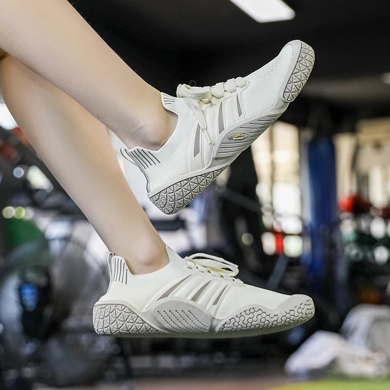 Gym Shoes for Men Women, GallonShark Comfortable Barefoot Sneakers with Anti-Slip Sole for Weightlifting & Training
