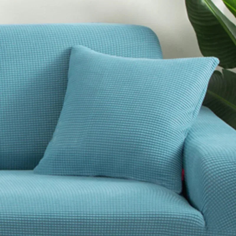 Solid Color Corn Grain Cover Candy Color Pillow Cover for Sofa Office Waist Back Cover Home Decorative Pillowcase Decoration
