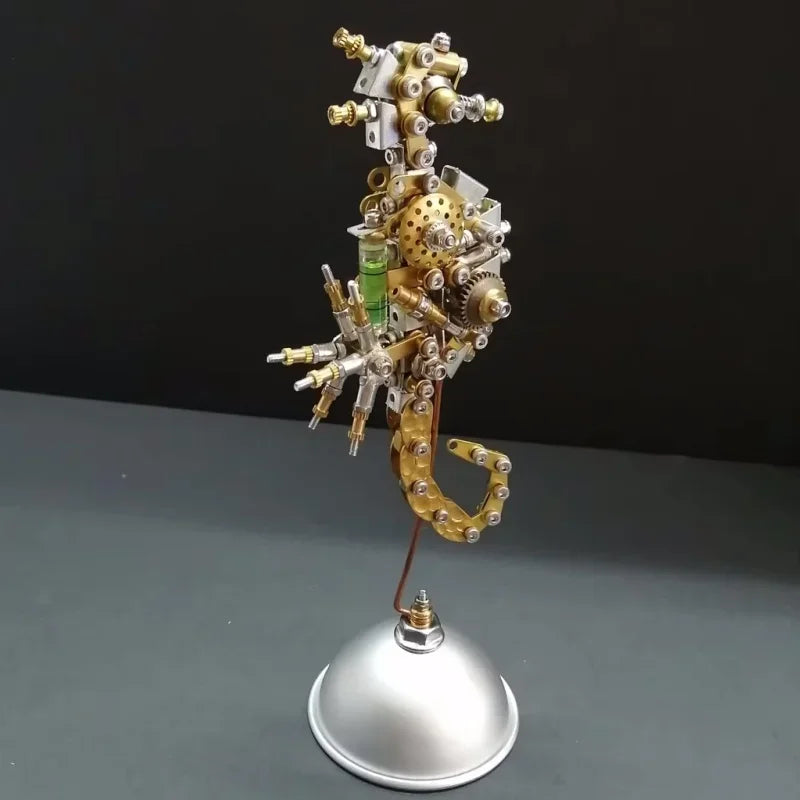 Metal Assembled Insect Ocean Player Spider Dragonfly Mosquito Punk Decorative Gift 3D DIY Tight Mechanical Insect Science Museu