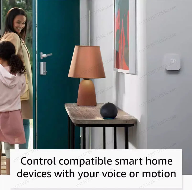 Smart Speaker with Clock Display | Echo Dot 5th & 4th Generation Alexa Voice Assistant Combo