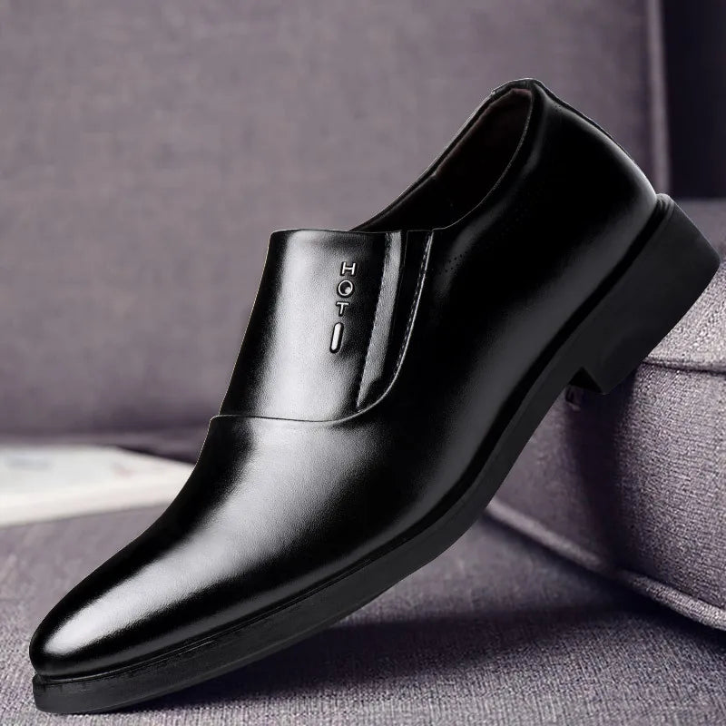 Elegant Men's Dress Shoes 2023 Summer Social Shoes Men's Fashion Elegant Formal Wedding Shoes Men's Set Office Oxford Shoe Men - Free Item Weekend (50% off).