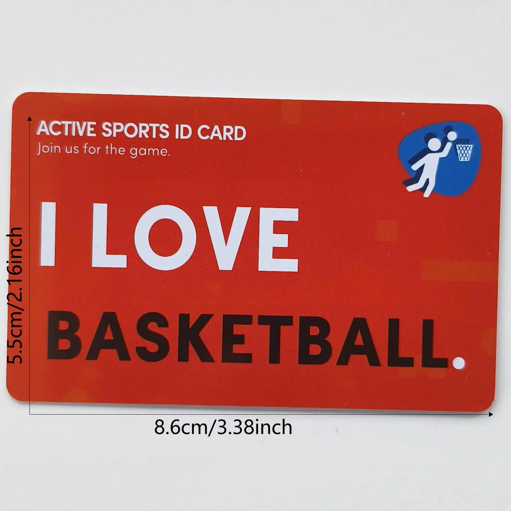 i love baseball basketball football cricket Card Games cycling golf Fitness Singing Table tennis Skating Active sports id card