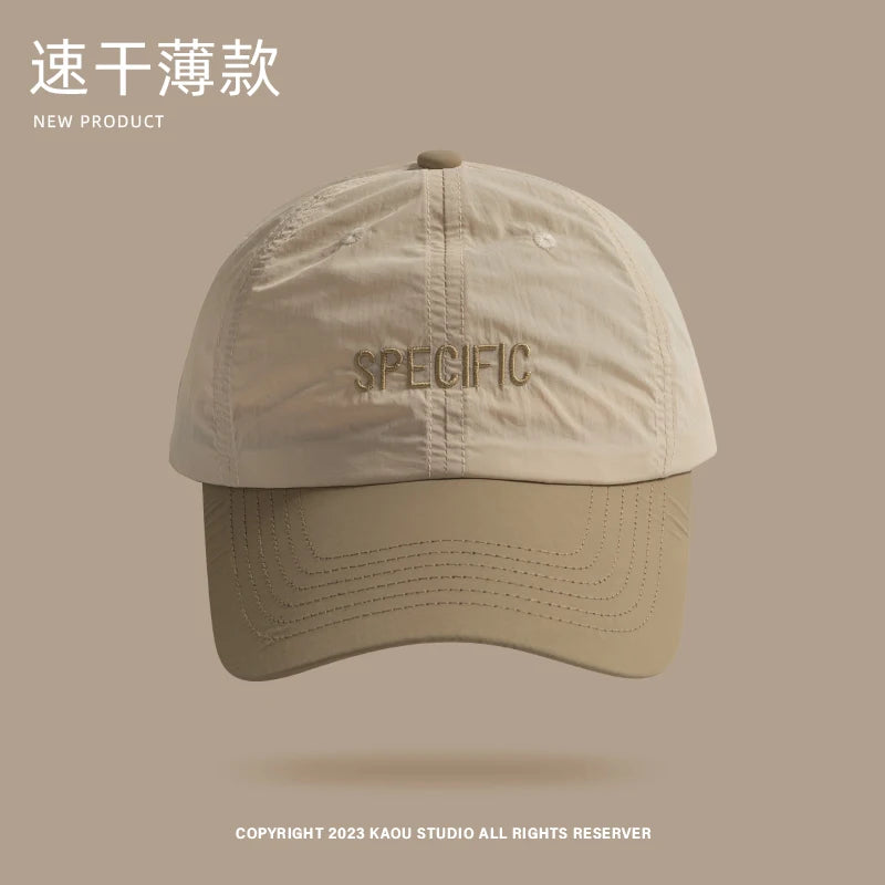 Sun-Poof Peaked Cap Men's Spring and Summer Thin Contrast Color Baseball Cap Female Hip Hop Fashion Sun Hat