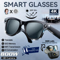 New 800W 4k HD Camera Smart Glasses Men 3600mAh Power Bank 100+ Languages Translation Recording Videos Music Player Call Glasses