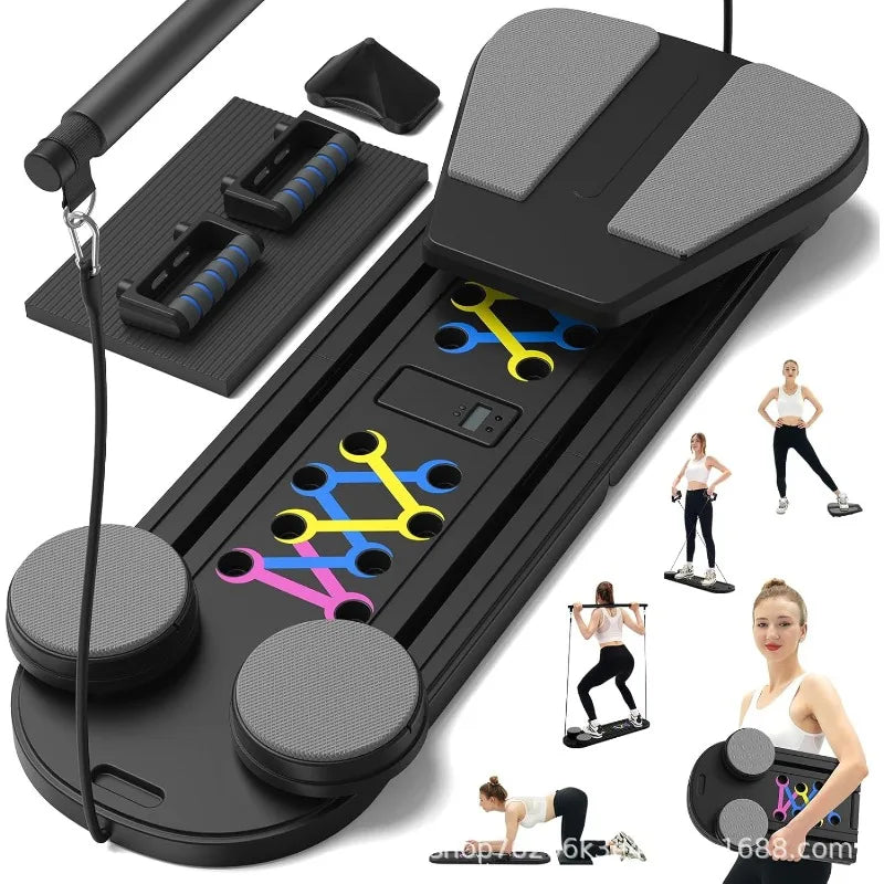 Pilates Board, Resistance Bar Workout, Abdominal Core Training, Home Fitness Equipment