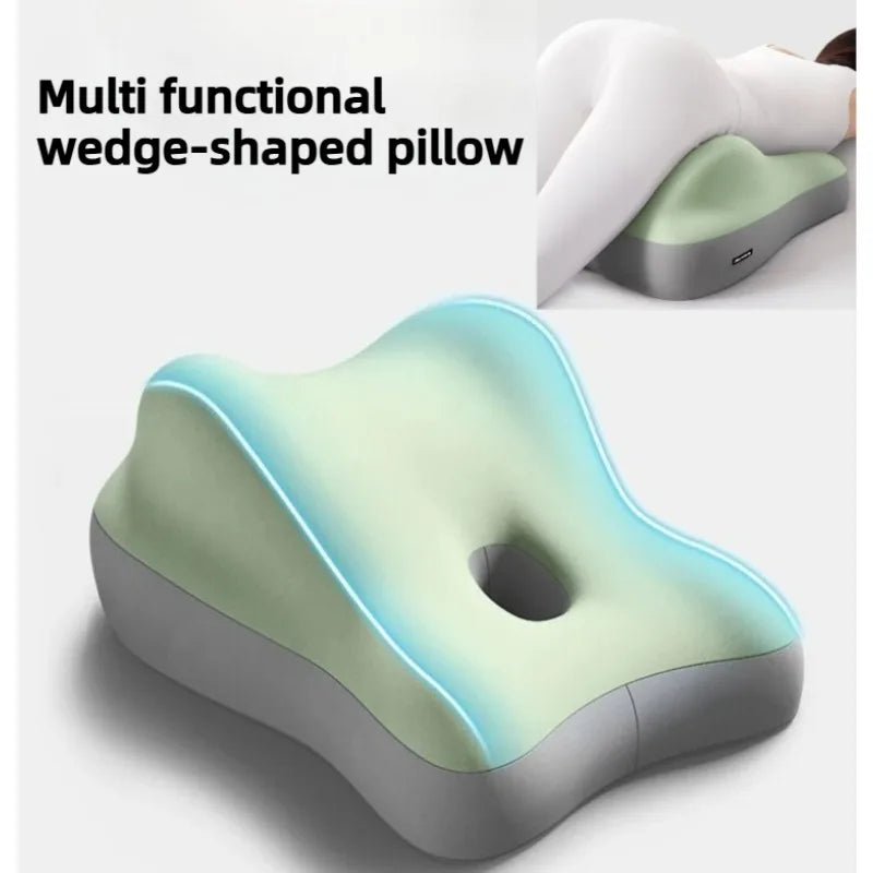 Multi-Functional Ergonomic Bed Pillow Bedroom Furniture Memory Foam Waist Cushion Cushion Tummy Pillow Wedge-shaped Pillow