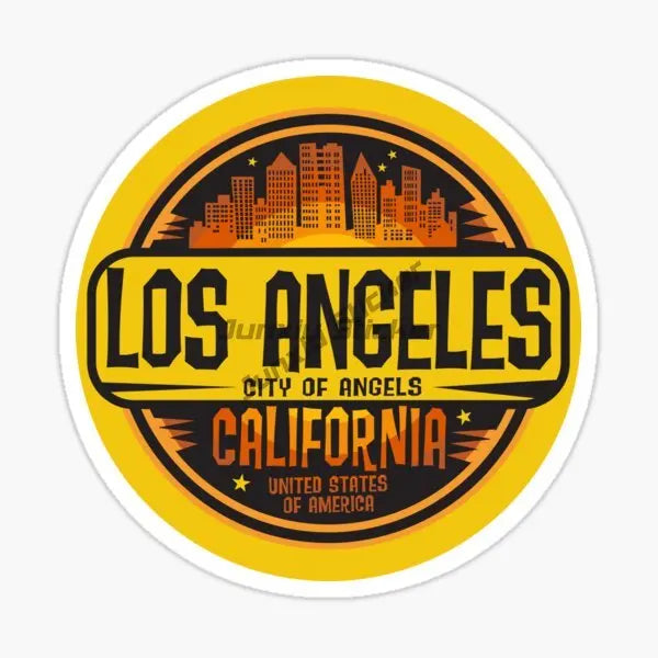 Los Angeles, California, USA Beautiful Scenery Vinyl Self-adhesive Car Sticker Window Bumper Premium Laptop Wall Accessories